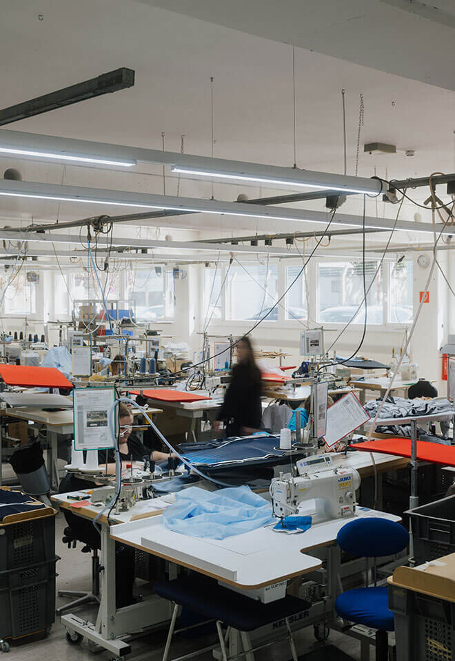 Nähmaschinen | Die Produktion | Löffler Sportswear