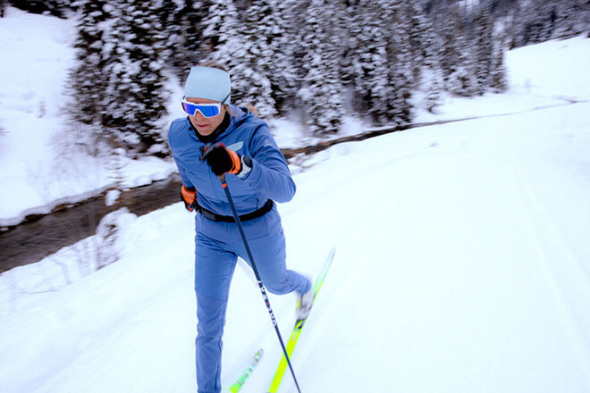 Langlaufhose Damen Outfit mit Primaloft | Löffler Sportswear