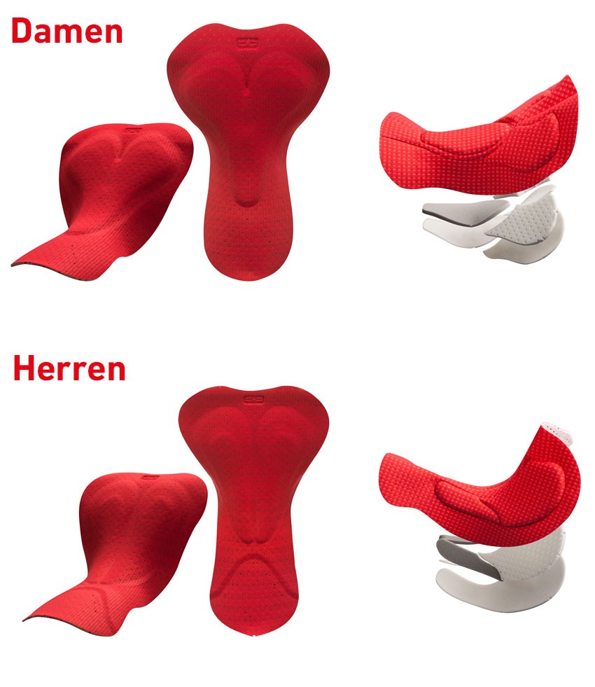 High Performance Sitzpolster für lange Distanzen. Optimal abgestimmt auf Rennsättel.