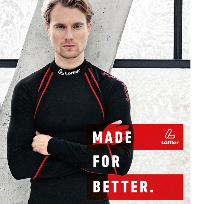 Mann in Löffler transtex light Shirt Airvent