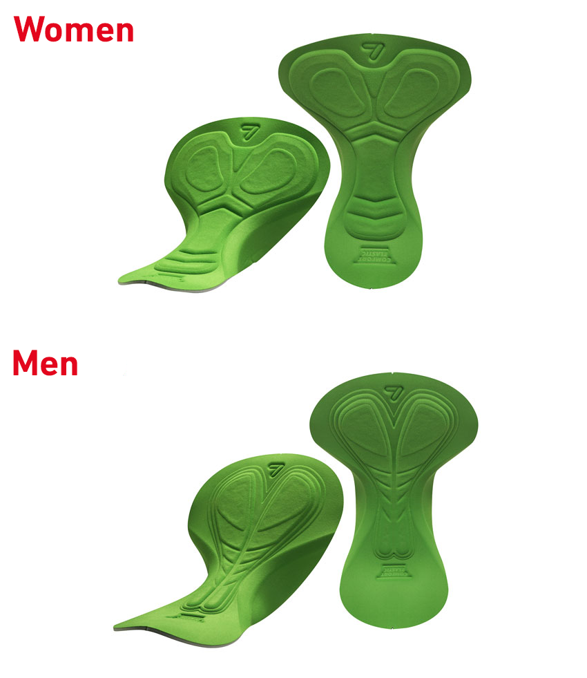 Sporty all-round seat pad for a pleasant sitting comfort.