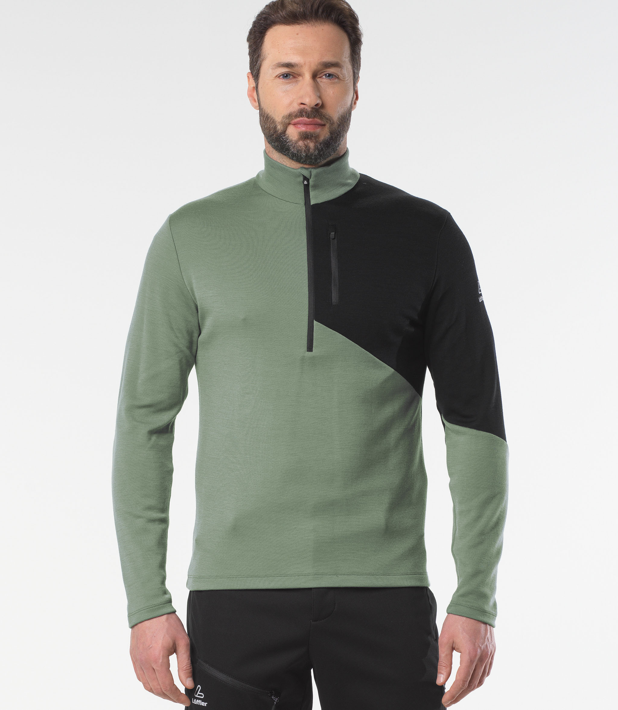 M MIDLAYER BLOCK TRANSTEX® MERINO from Löffler